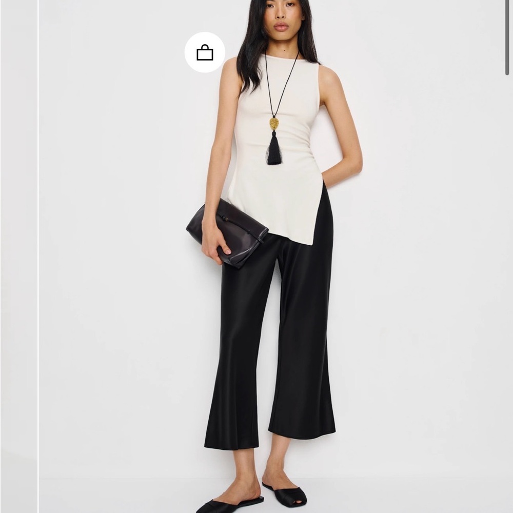 Reformation Gale Capris Satin Bias